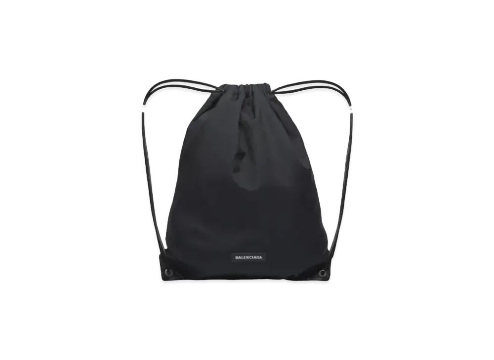 BALENCIAGA Explorer Drawstring Bag "Black"