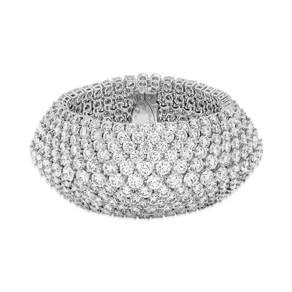 Van Cleef & Arpels A Cheval 11 rows bracelet "Platinum/Diamond"