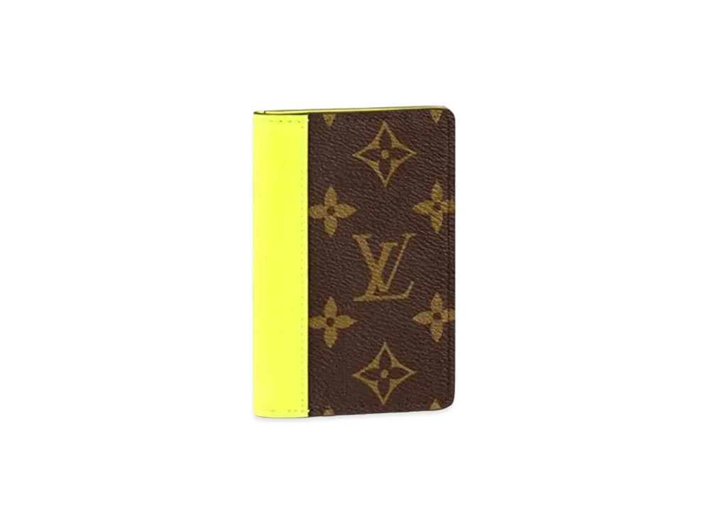 Louis Vuitton Pocket Organizer Monogram Macassar "Neon Yellow"