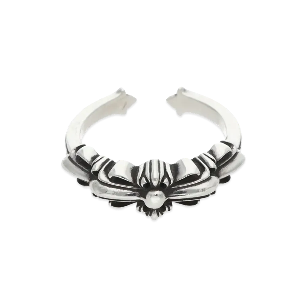 Chrome Hearts Baby Classic Double Floral Cross Ring "Silver"