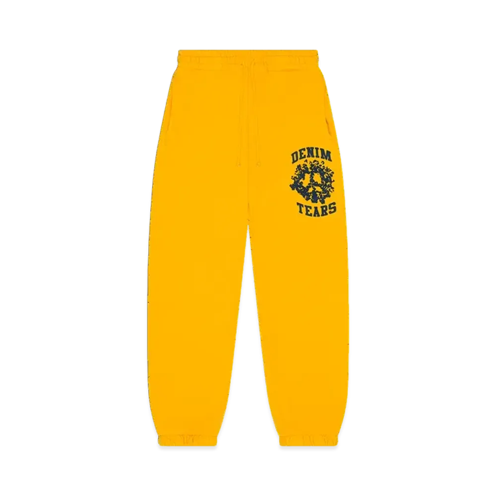 DENIM TEARS Denim University Sweatpants "Yellow"