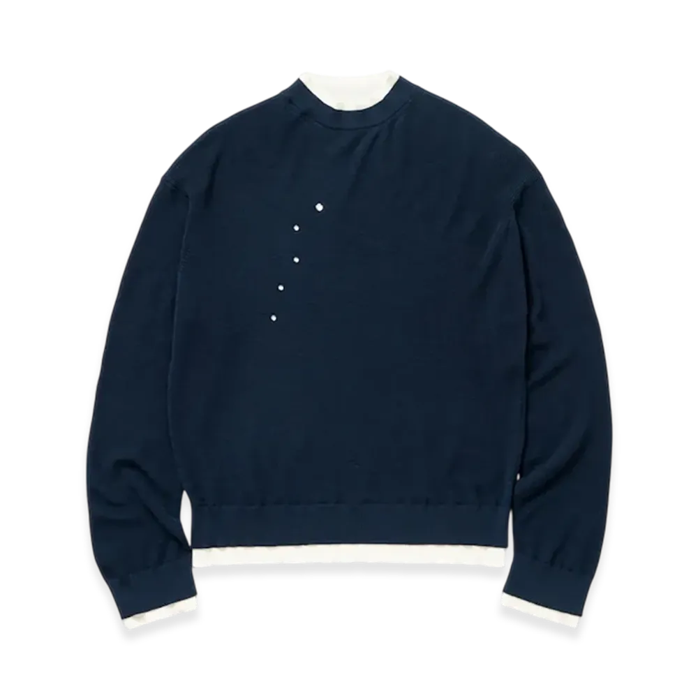 TTTMSW Layered Pull Over Knit "Navy"