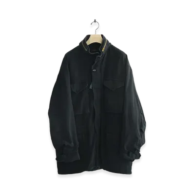 COMOLI Cotton Jersey M65 Jacket "Black"