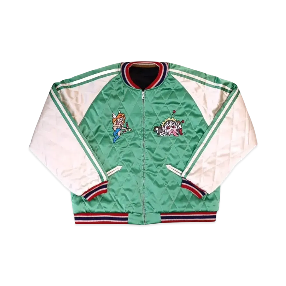 SAPEur x Bikkuriman Souvenir Jacket "Black/Green"