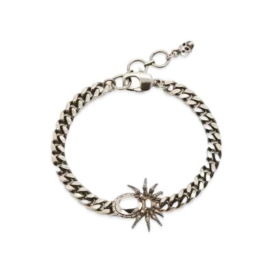 Alexander McQUEEN Spider Chain Bracelet "Antique Silver"