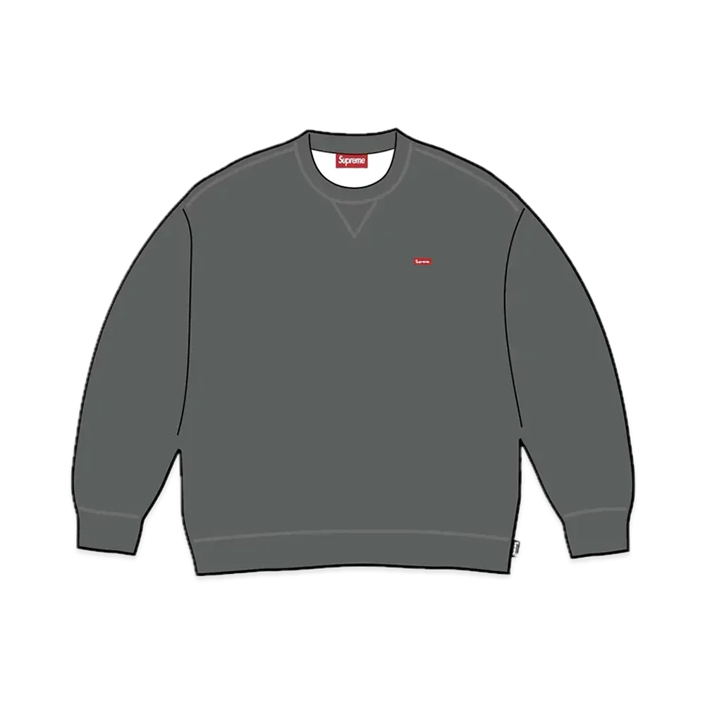 Supreme Small Box Crewneck "Charcoal" (23FW)
