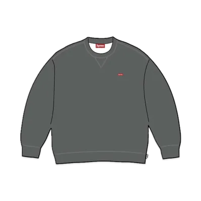 Supreme Small Box Crewneck "Charcoal" (23FW)