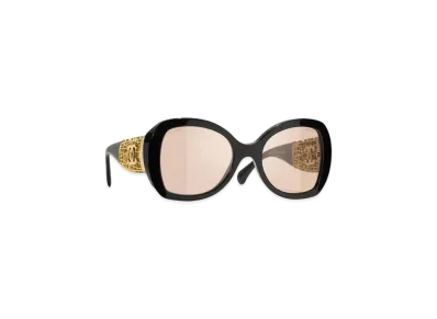 CHANEL Butterfly Sunglasses Acetate & Metal "Black"