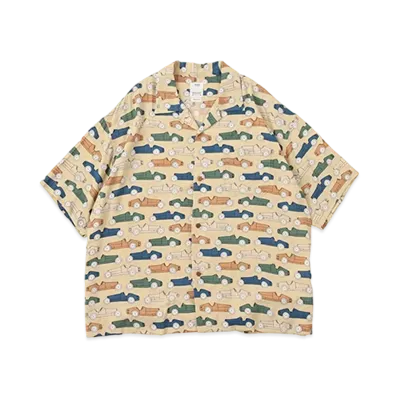 visvim CABAN SHIRT S/S OPEN WHEELER "Ivory"