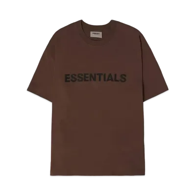 FEAR OF GOD ESSENTIALS / SSENSE Boxy T-Shirt Applique Logo "Rain Drum"