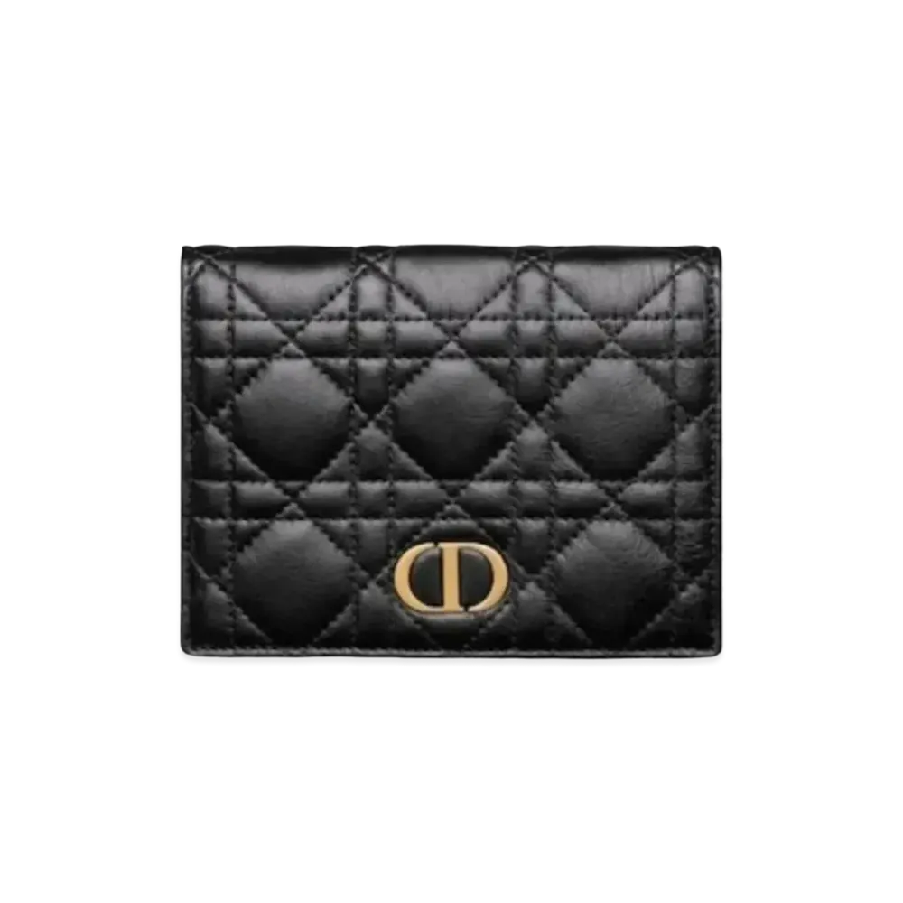 Dior Caro Slim Wallet "Black"