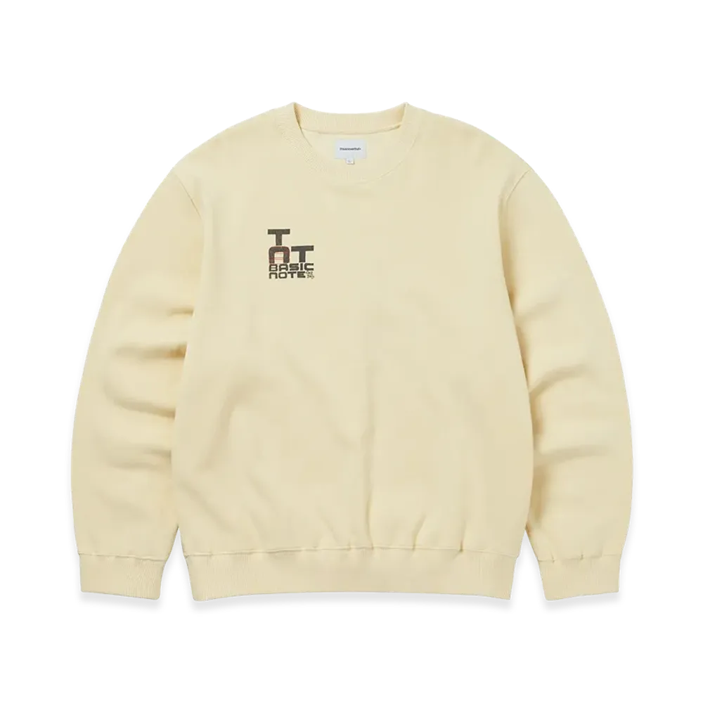 thisisneverthat Basic Note Crewneck "Pale Lemon"