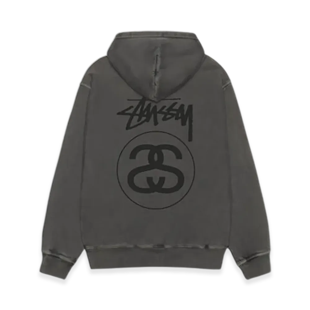 Stussy Stock Link Hoodie Pigment Dyed "Black"
