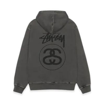 Stussy Stock Link Hoodie Pigment Dyed "Black"