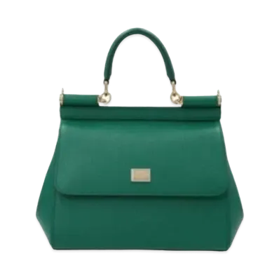 Dolce&Gabbana Sicily Bag Small Dauphine Calfskin "Green"