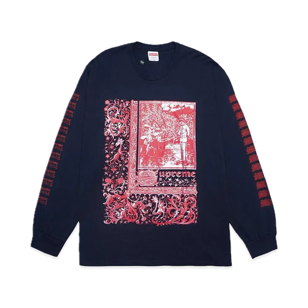 Supreme Saint Sebastian L/S Tee "Navy"