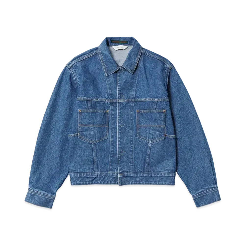 Sasquatchfabrix "Katharine Hamnett" Denim Jean Jacket "Indigo Blue"