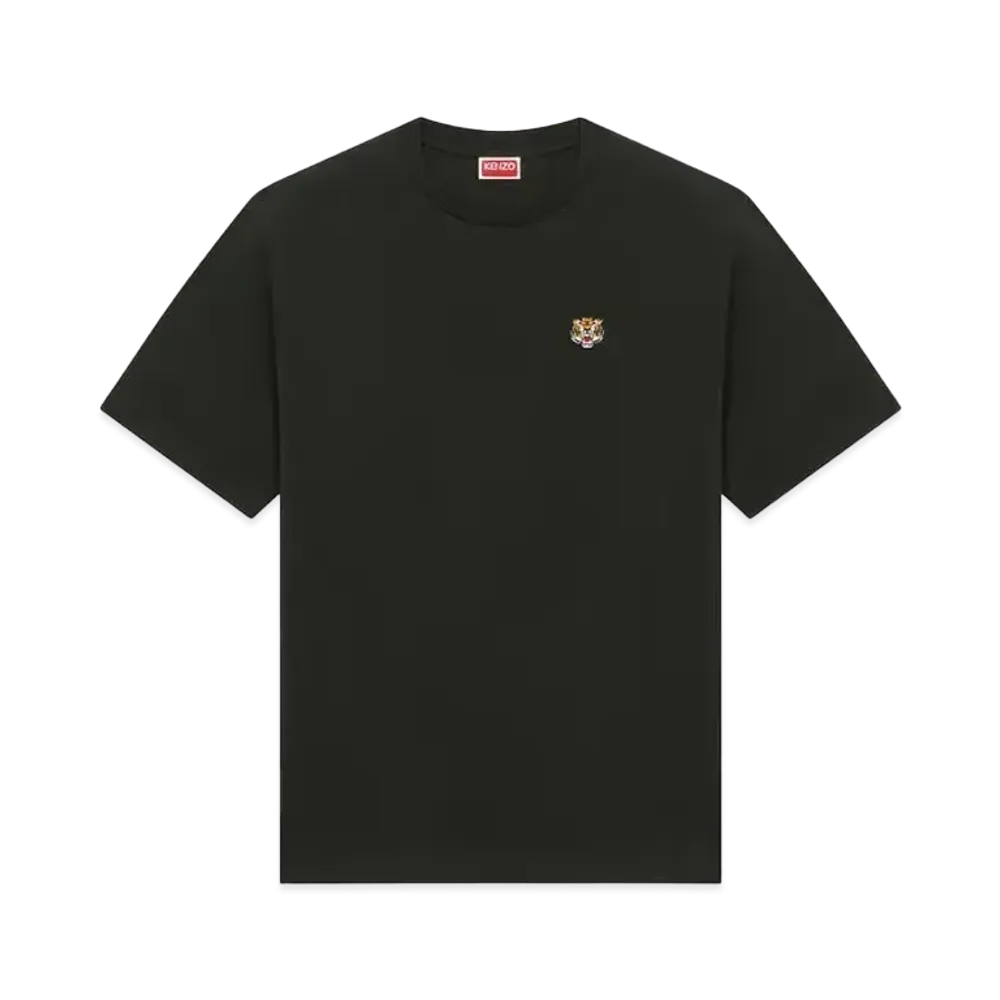KENZO 'LUCKY TIGER CREST' Embroidered Classic T-shirt "Black"