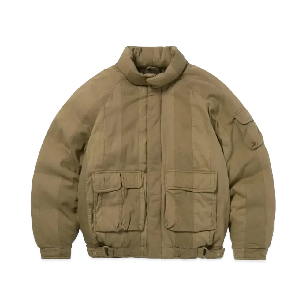 thisisneverthat Patchwork Multi Pocket Down Jacket "Khaki"