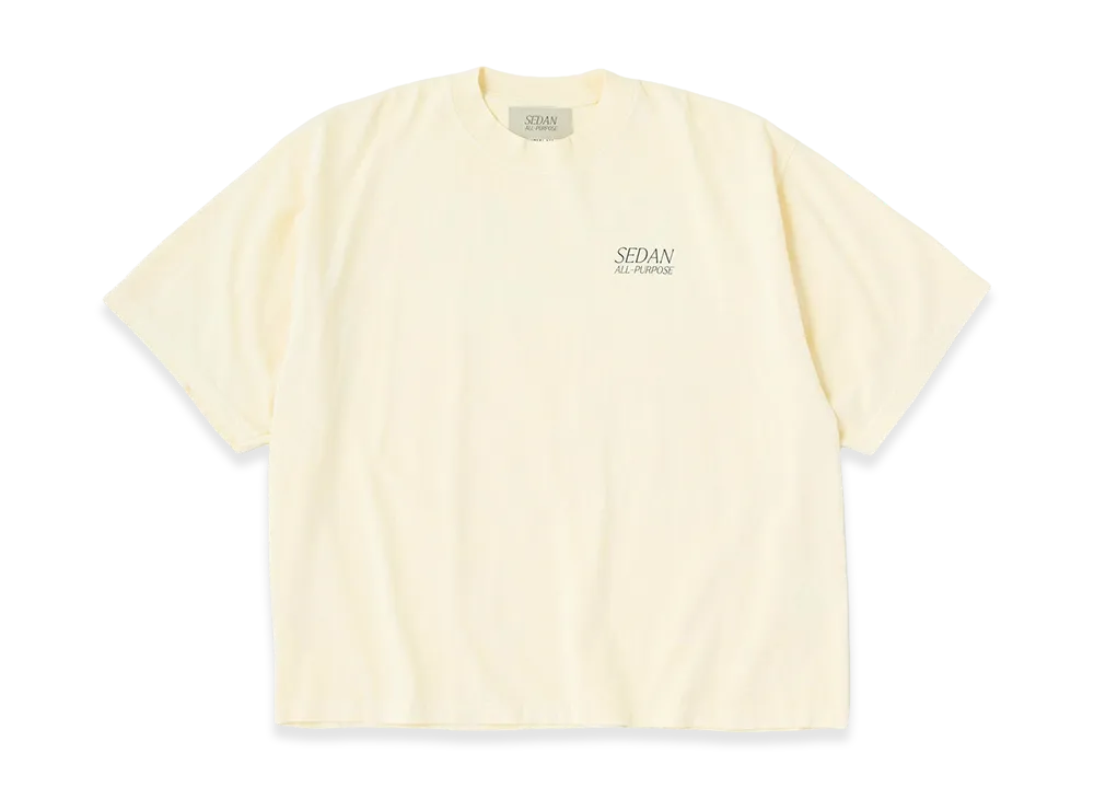 SEDAN ALL-PURPOSE Garment Dyed S/S Tee "Ecru"
