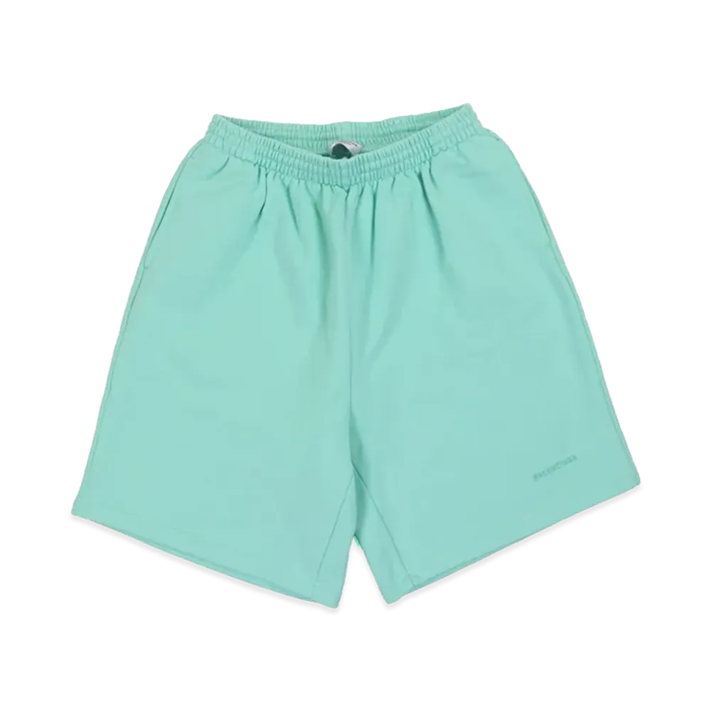 BALENCIAGA Logo Embroidered Shorts "Green"