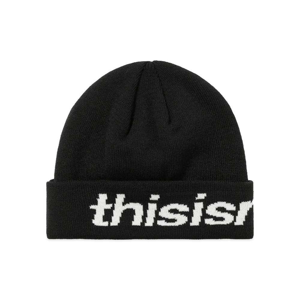 thisisneverthat HSP-Logo Big Cuff Beanie "Black"