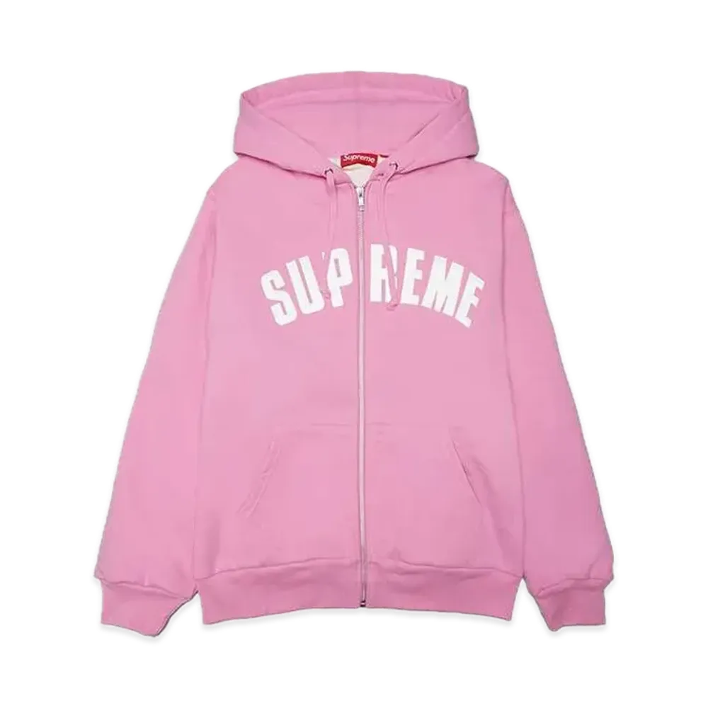 Supreme Arc Thermal Zip Up Hooded Sweatshirt "Pink"