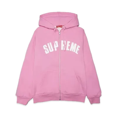 Supreme Arc Thermal Zip Up Hooded Sweatshirt "Pink"