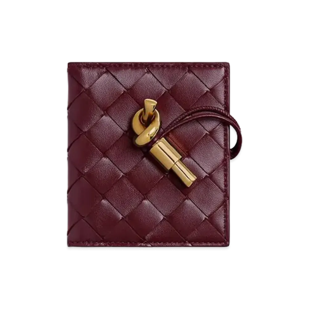 Bottega Veneta Andiamo Flap Card Case "Barolo"