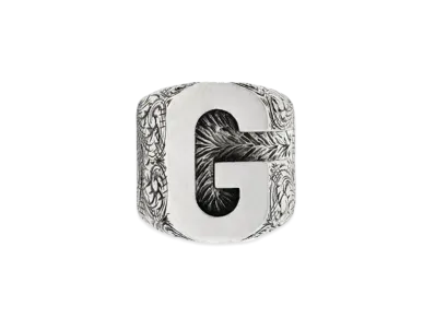 GUCCI Alphabet "G" Silver Ring "Silver"