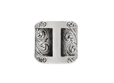 GUCCI Alphabet "I" Silver Ring "Silver"