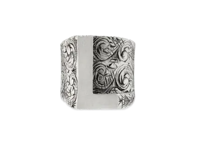 GUCCI Alphabet "L" Silver Ring "Silver"
