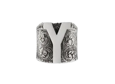 GUCCI Alphabet "Y" Silver Ring "Silver"