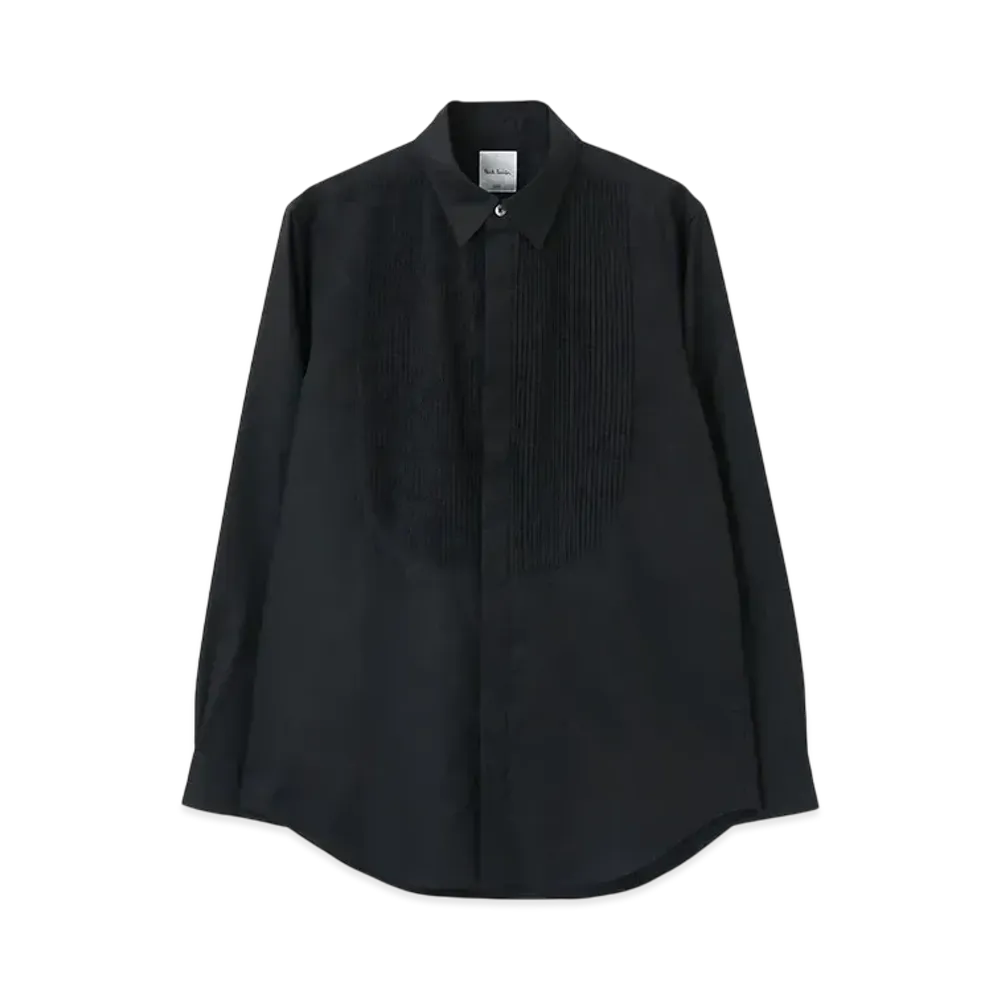 Paul Smith Bib Front Dress Shirt "Black"