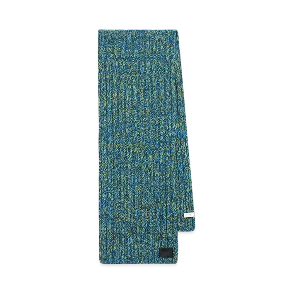 Paul Smith Melange Wool Knit Scarf "Blue"