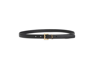 Saint Laurent Women's 'Cassandre' Belt "Black"