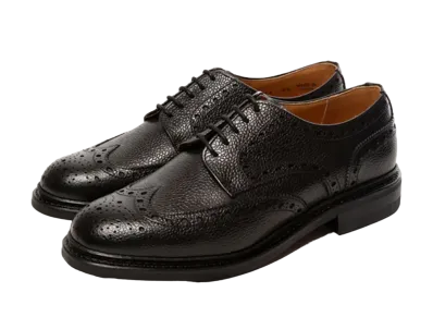 Berwick Wing Tip HO255 Grained Leather "Black" 5544CCDABK