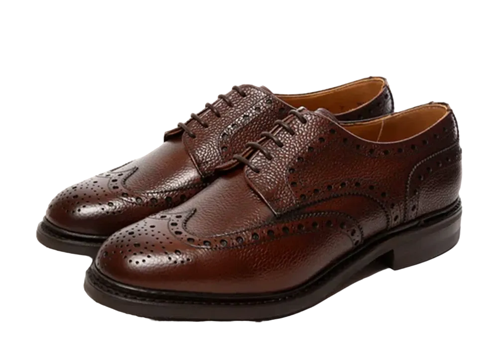 Berwick Wing Tip HO255 Grained Leather "Dark Brown" 5544CCDADB