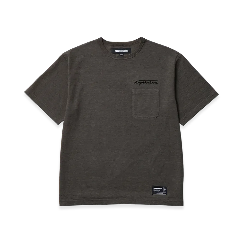 NEIGHBORHOOD Heather Fabric Crewneck SS "Olive Drab"