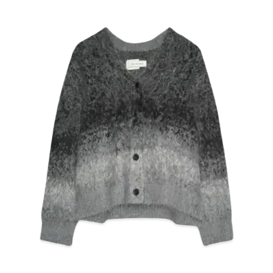 Feng Chen Wang GRADIENT CABLE CARDIGAN "BLACK"