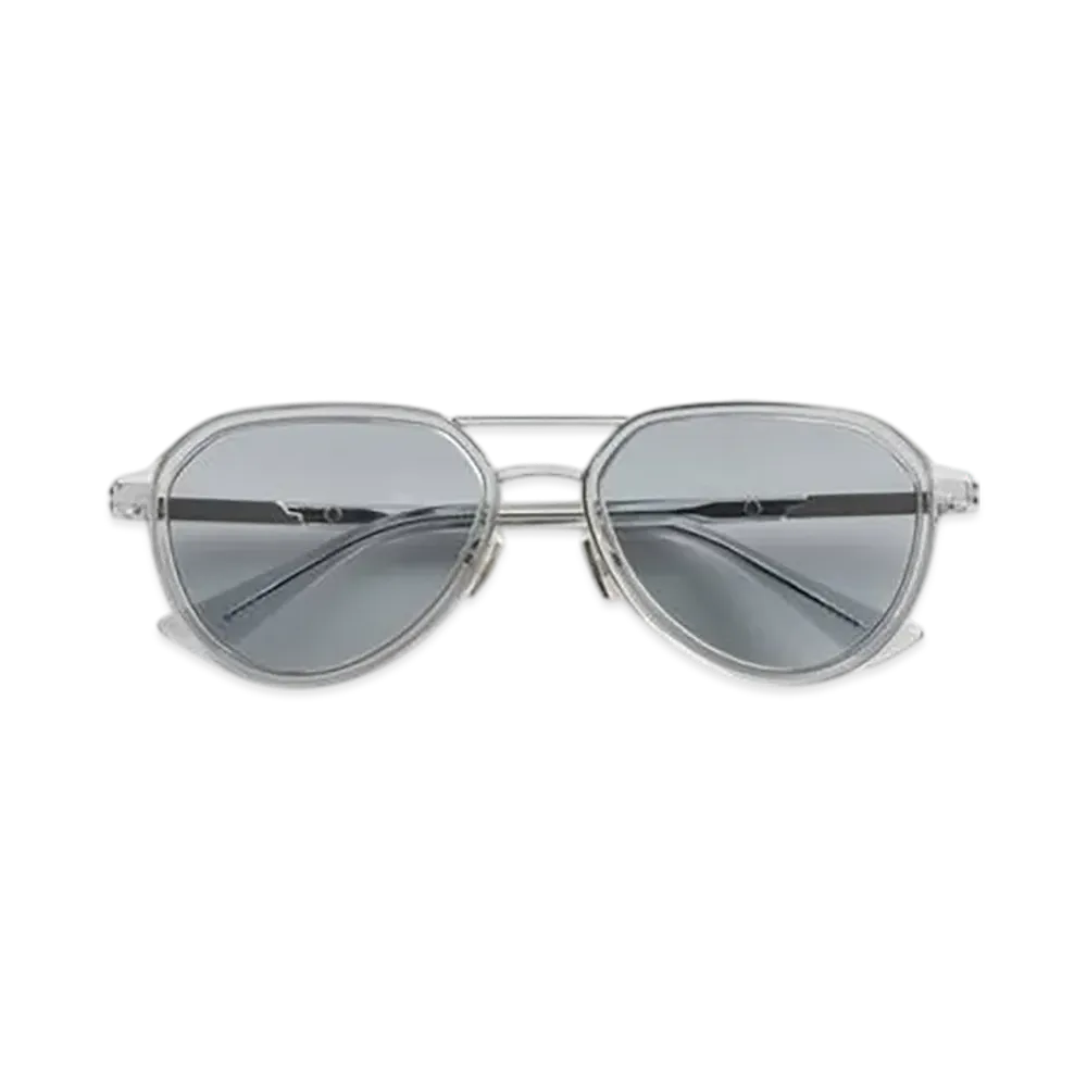 Bottega Veneta Forte Aviator Sunglasses "Light Blue/Gray"