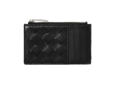 Bottega Veneta Zipped Card Holder With Coin Purse "Nero"