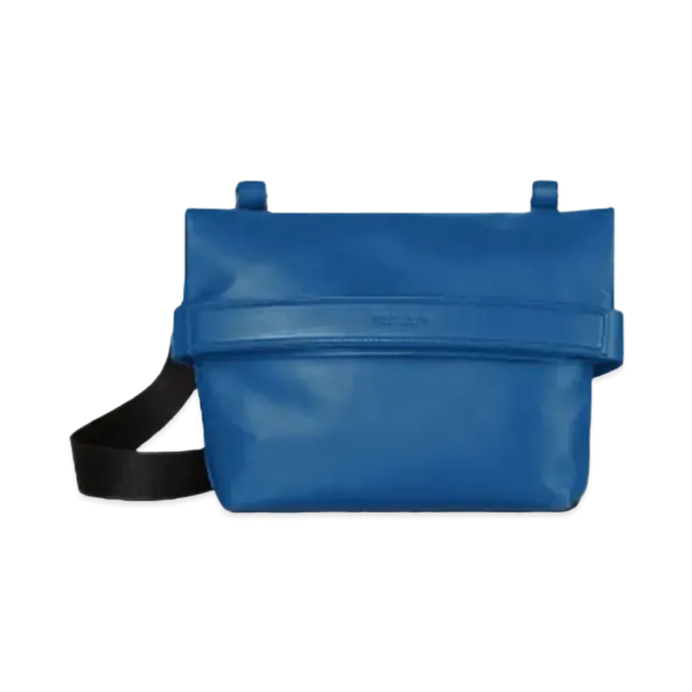 Bottega Veneta Small Paper Calfskin Crossbody Bag "Blue"