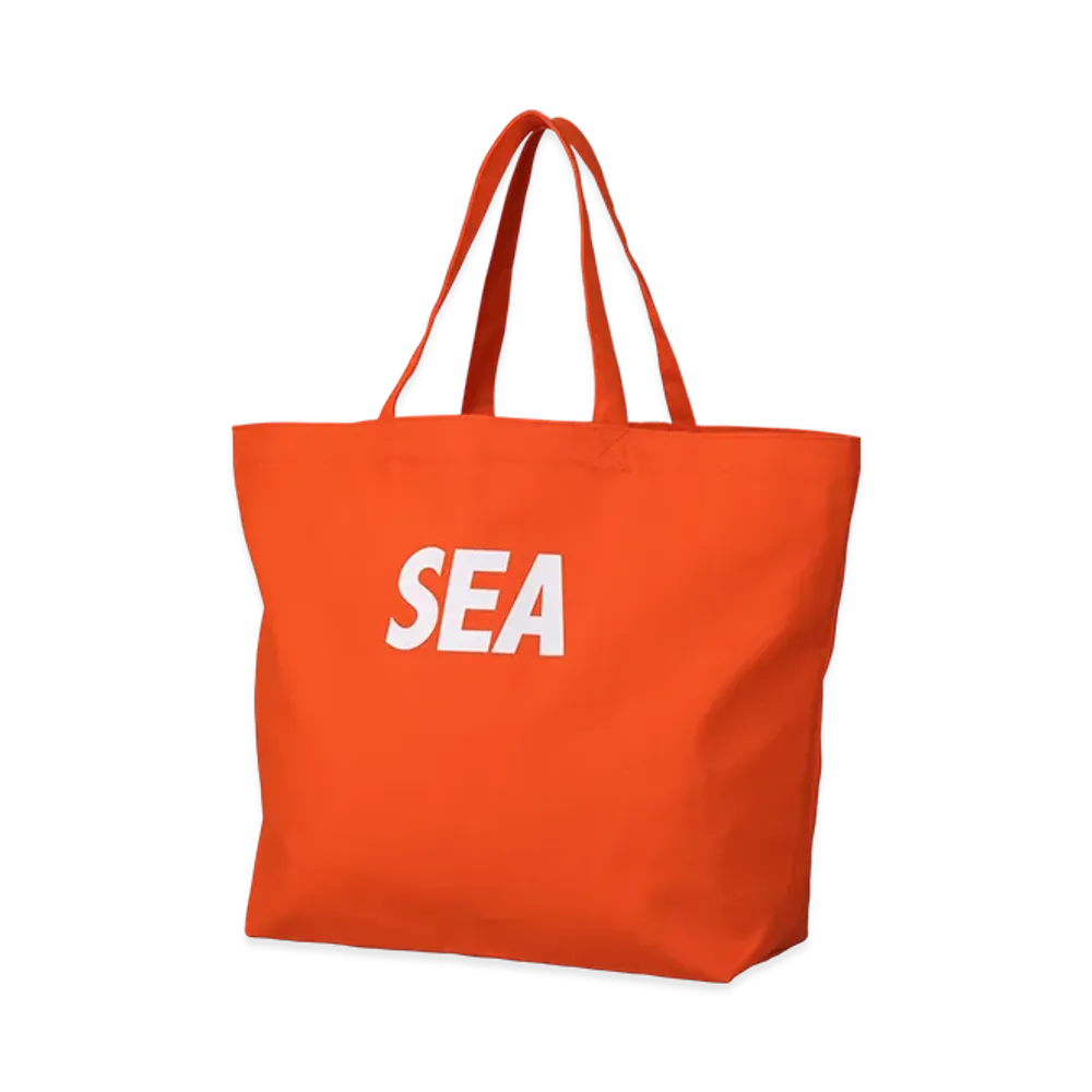 WIND AND SEA Canvas Big Tote Bag "Orange"