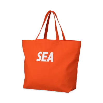 WIND AND SEA Canvas Big Tote Bag "Orange"