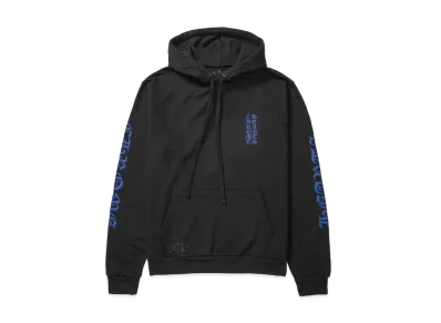 Chrome Hearts Vertical Logo Pullover Hoodie "Black/Blue"