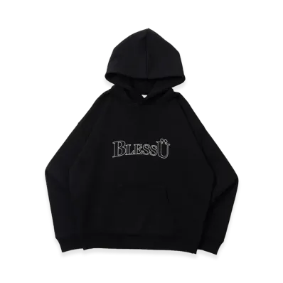BLESS U BU Logo Hoodie "Black"