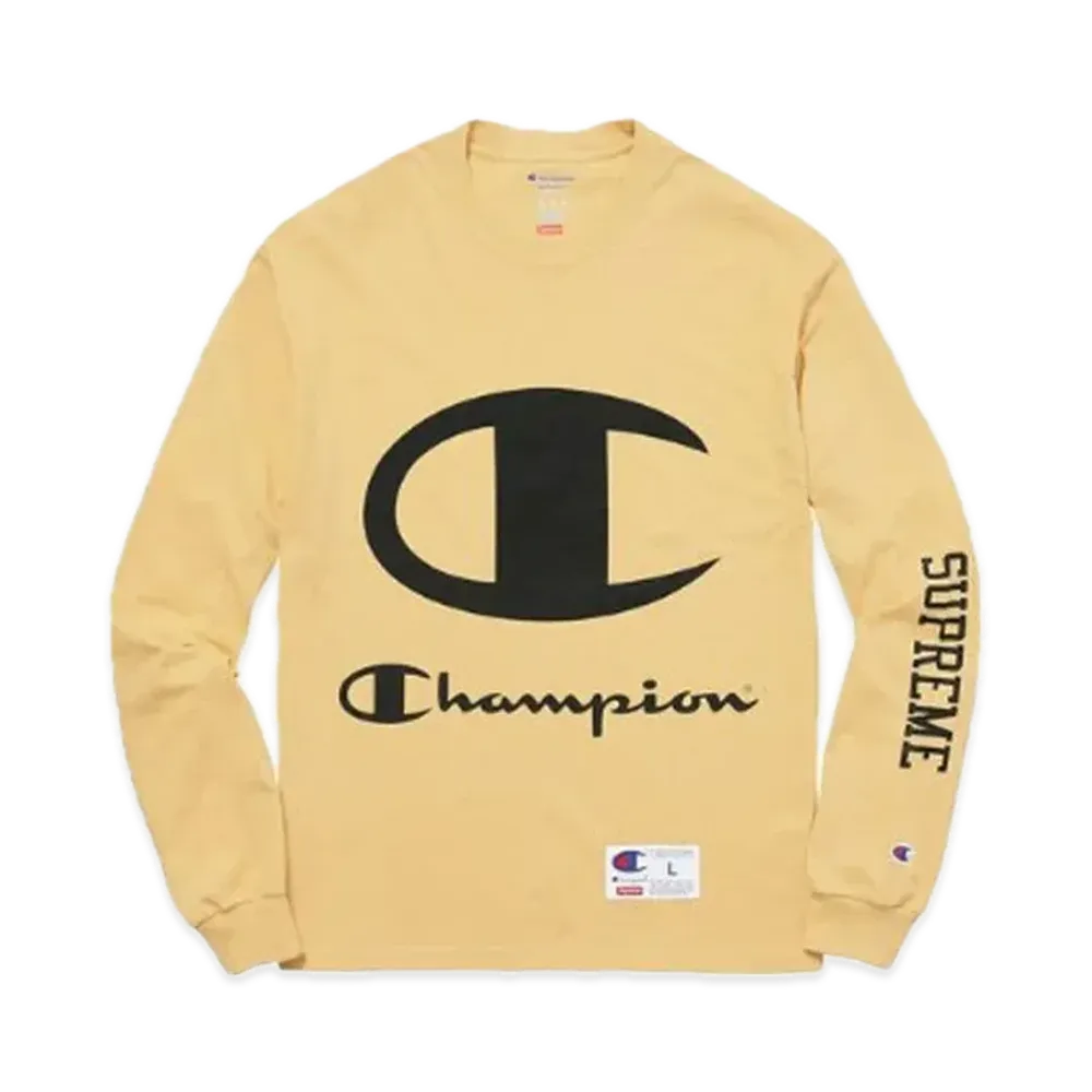 Supreme x Champion L/S Tee "Vegas Gold"