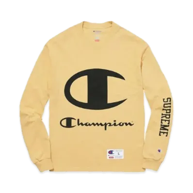 Supreme x Champion L/S Tee "Vegas Gold"