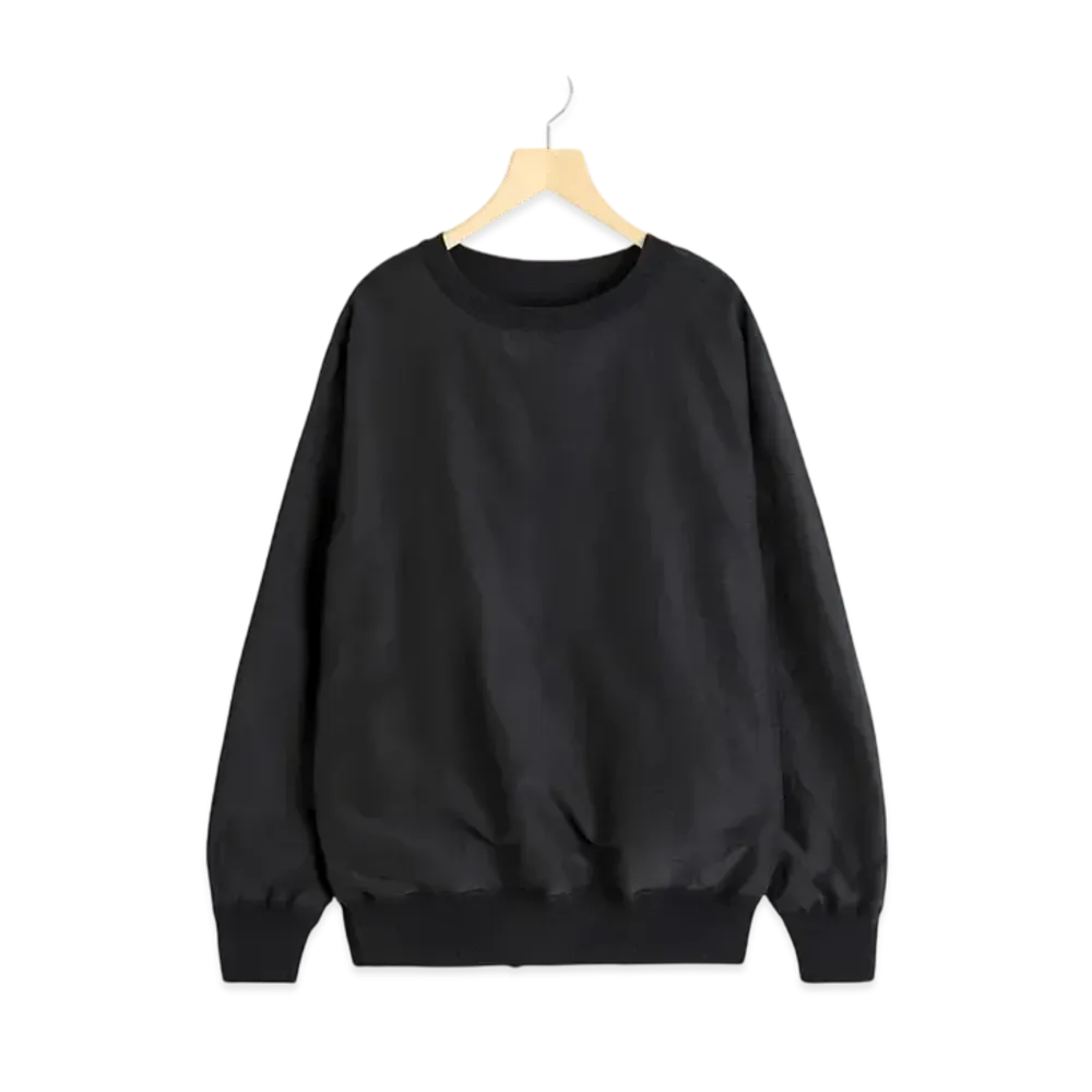 COMOLI Reversible Pullover "Black"